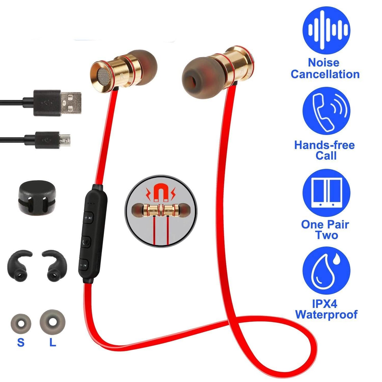 Sport-Headset Kabelloses V4.1 In-Ear-Kopfhörer