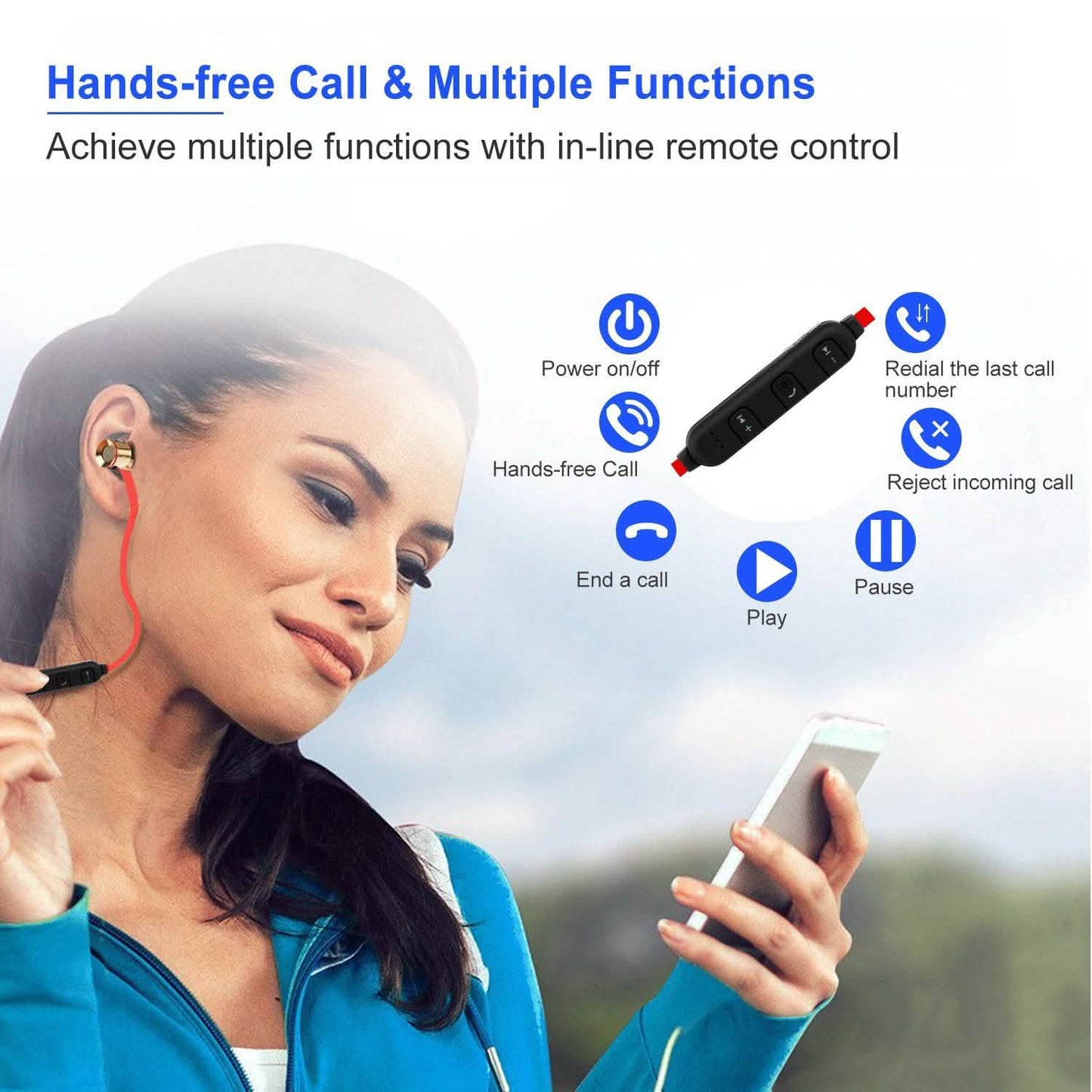 Sport-Headset Kabelloses V4.1 In-Ear-Kopfhörer