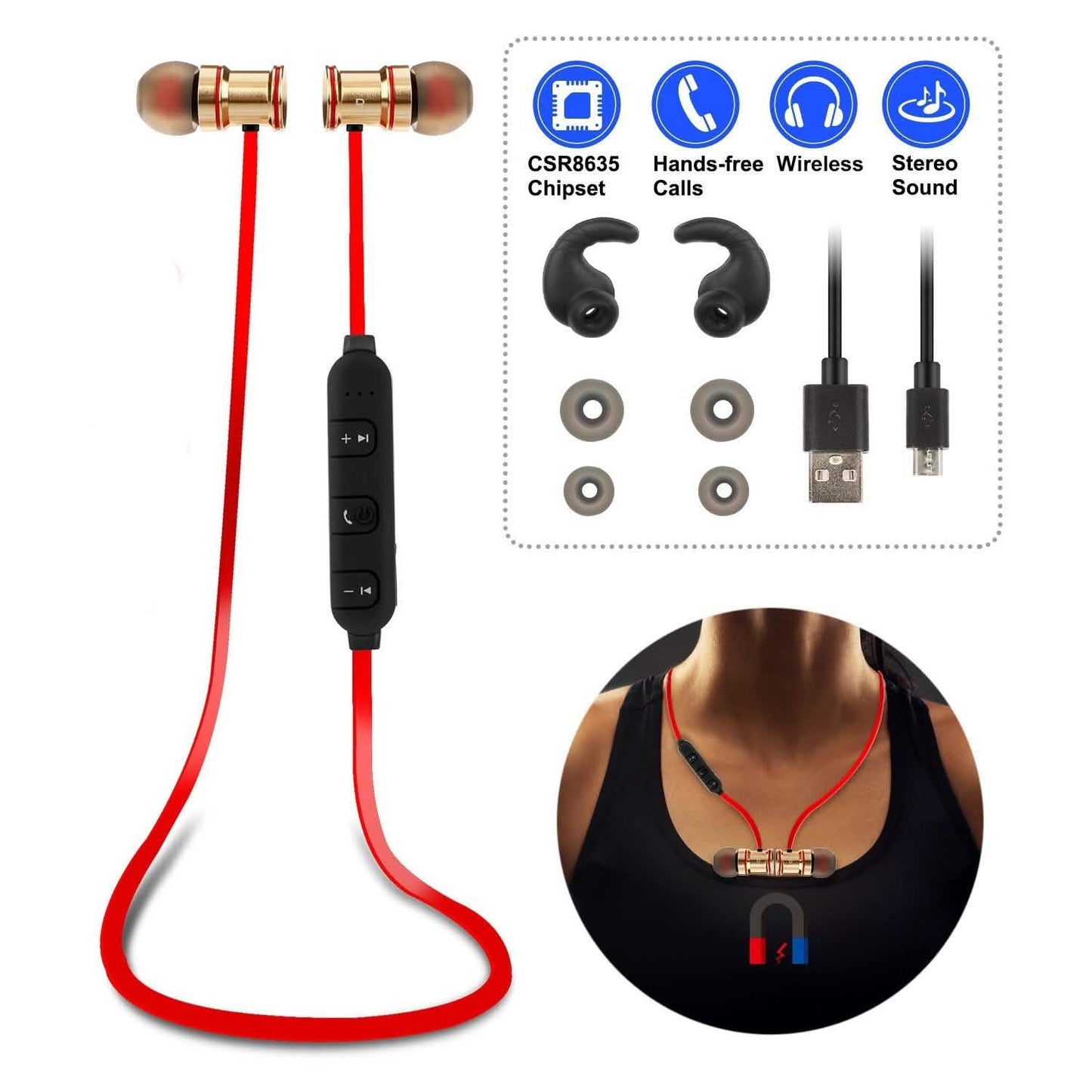 Sport-Headset Kabelloses V4.1 In-Ear-Kopfhörer