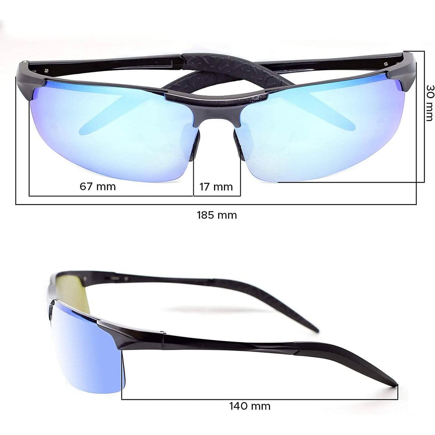 Sport-Sonnenbrille mit Polarisationsfilter für Herren