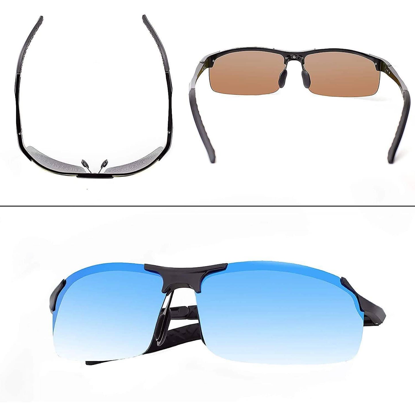 Sport-Sonnenbrille mit Polarisationsfilter für Herren