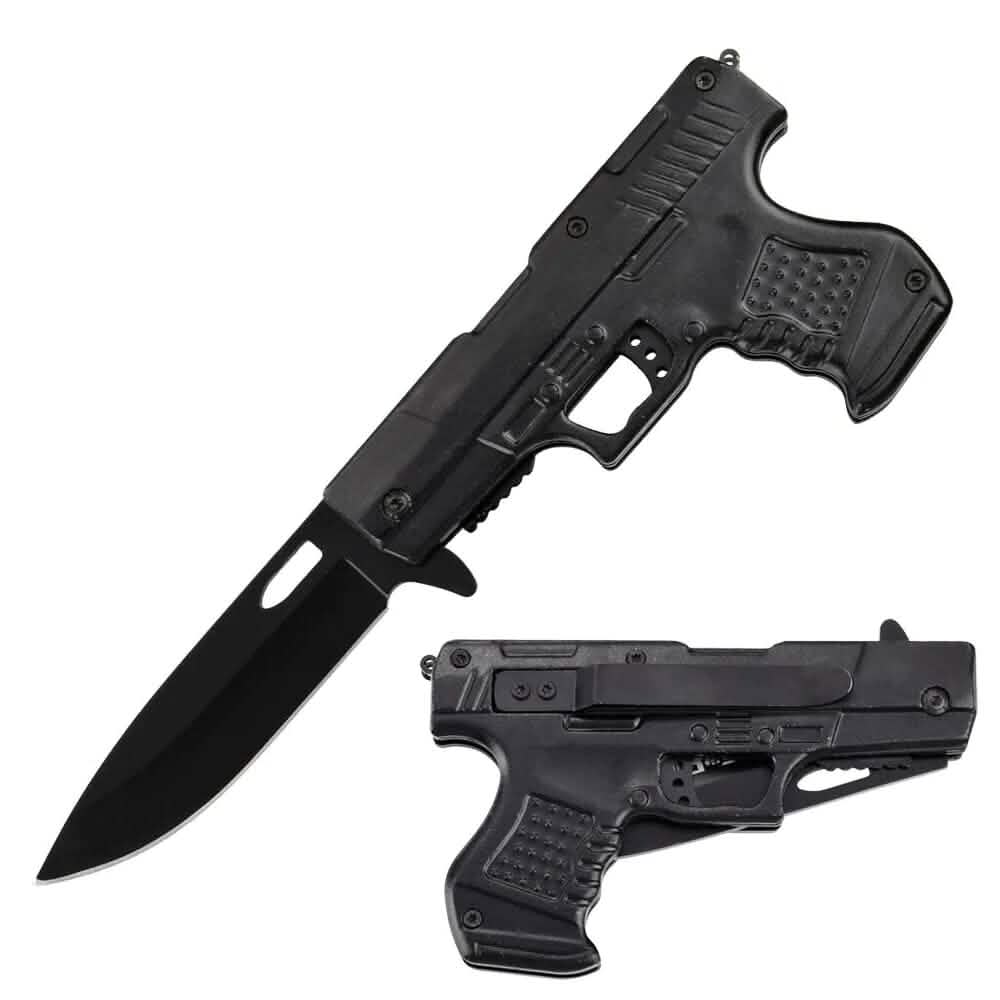 Springunterstütztes Pistolenmesser