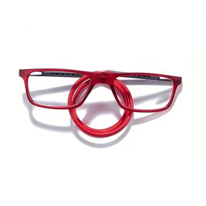 Quadratische magnetische Hals-Lesebrille