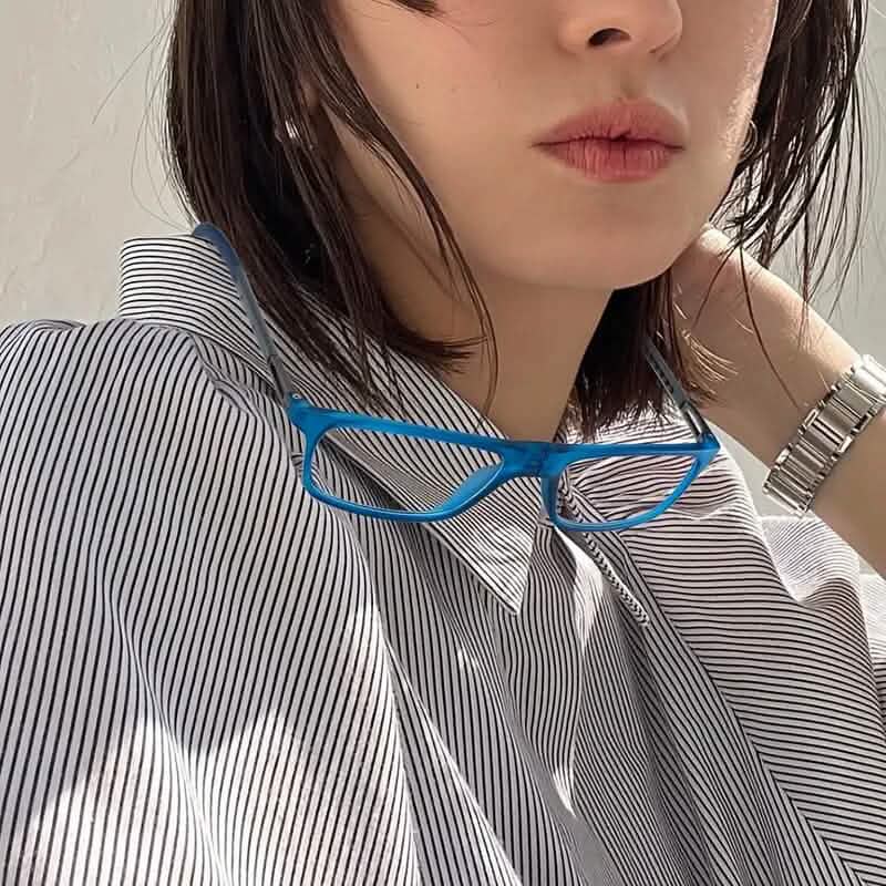 Quadratische magnetische Hals-Lesebrille