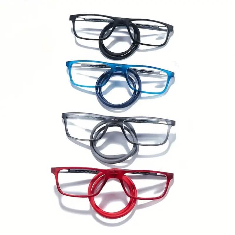 Quadratische magnetische Hals-Lesebrille