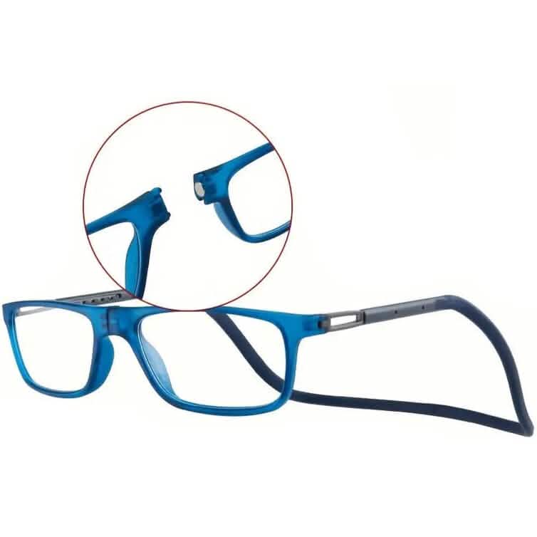 Quadratische magnetische Hals-Lesebrille