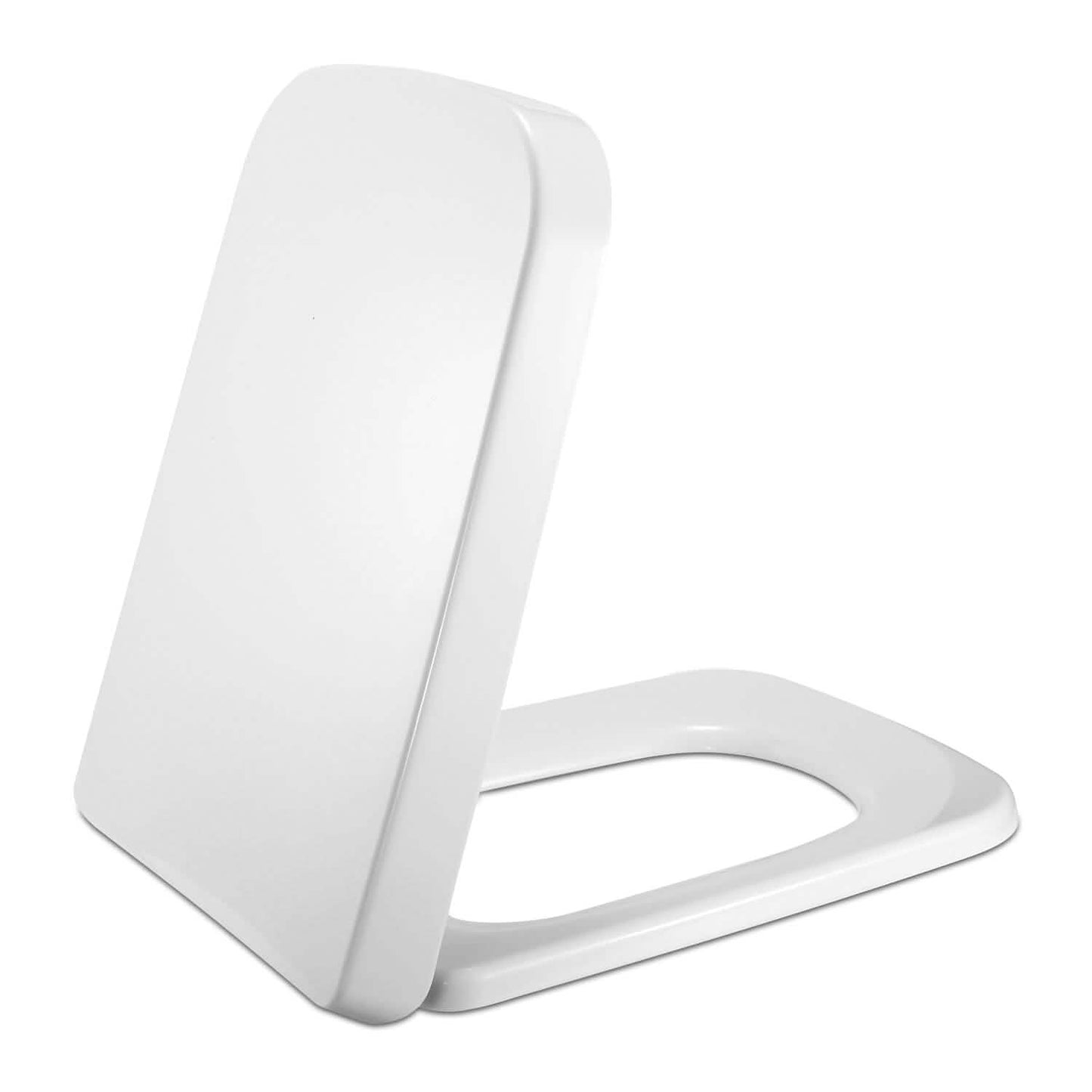 Quadratischer Toilettensitz mit rutschfesten Sitzpuffern