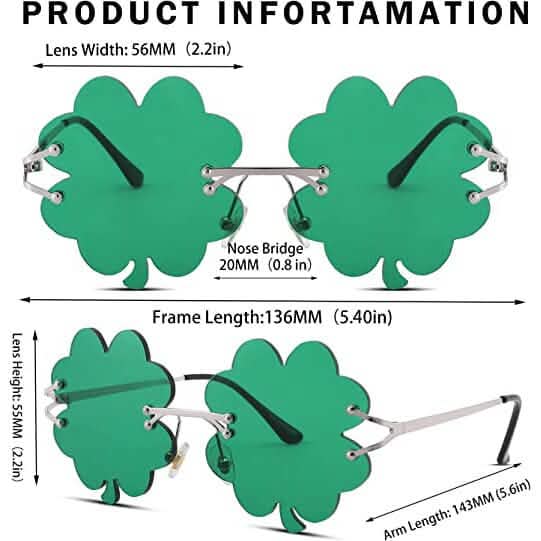 St. Patrick's Day irische Kleeblatt-Sonnenbrille