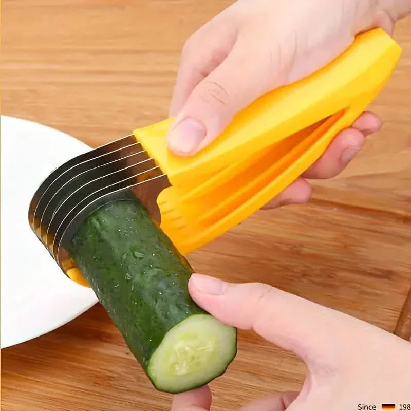 Bananen- und Gurkenschneider aus Edelstahl