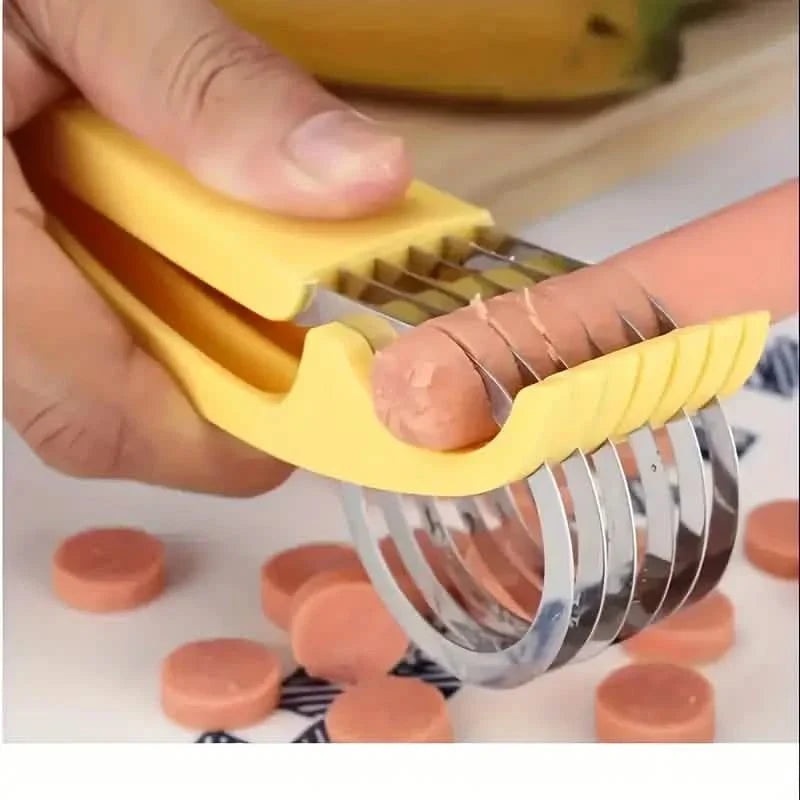 Bananen- und Gurkenschneider aus Edelstahl