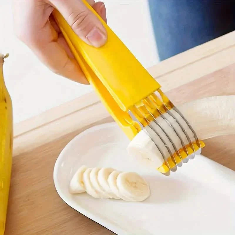 Bananen- und Gurkenschneider aus Edelstahl