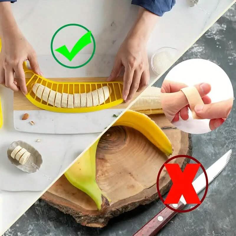 Bananenschneider mit Edelstahlklinge