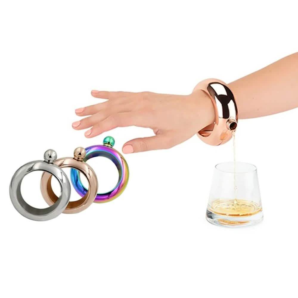 Edelstahl-Armband-Flachmann