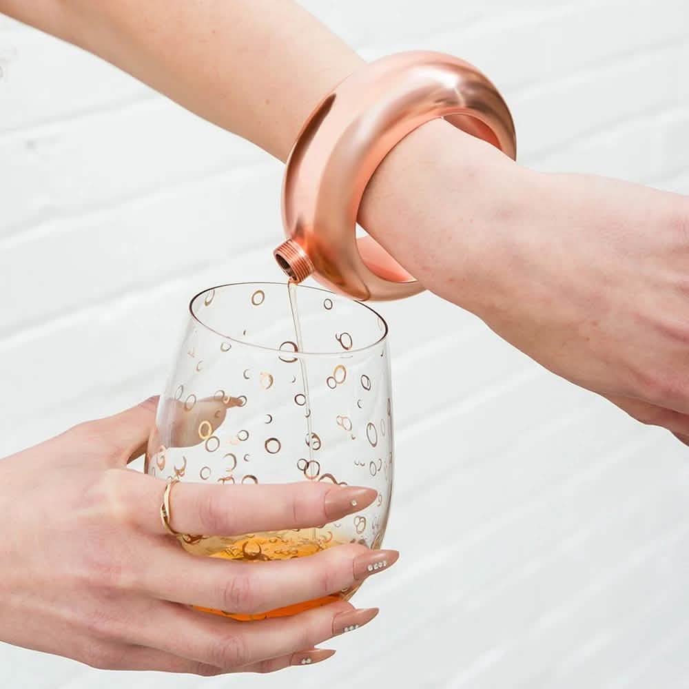Edelstahl-Armband-Flachmann