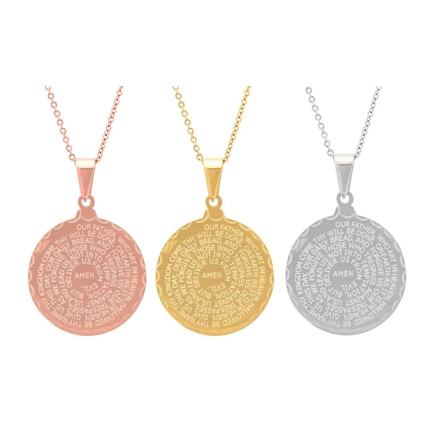 Edelstahl Lord's und Serenity Prayer Anhänger für Damen
