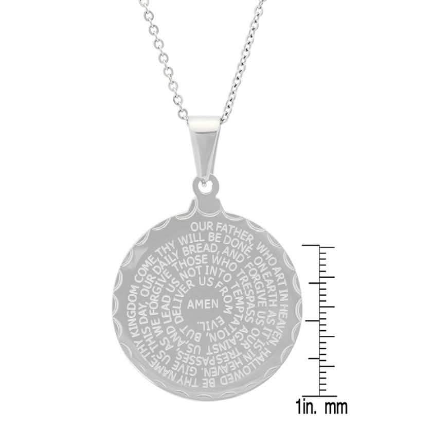 Edelstahl Lord's und Serenity Prayer Anhänger für Damen