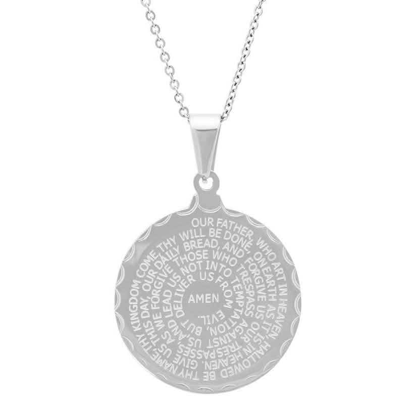 Edelstahl Lord's und Serenity Prayer Anhänger für Damen