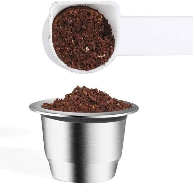 Nachfüllbare Espresso-Kapseln aus Edelstahl
