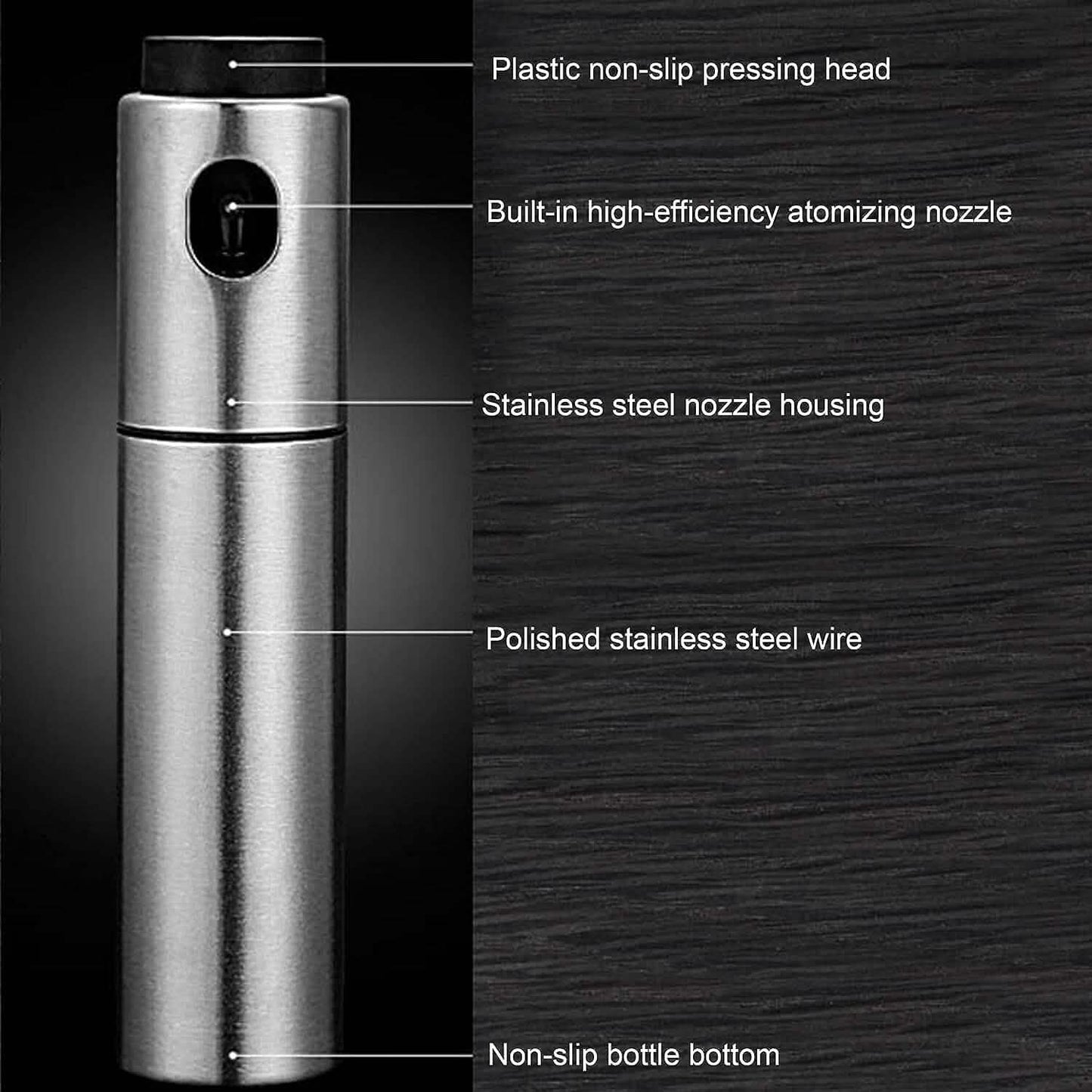 Edelstahl Sprühflasche Spender, Dressing Spray Grill Olivenöl