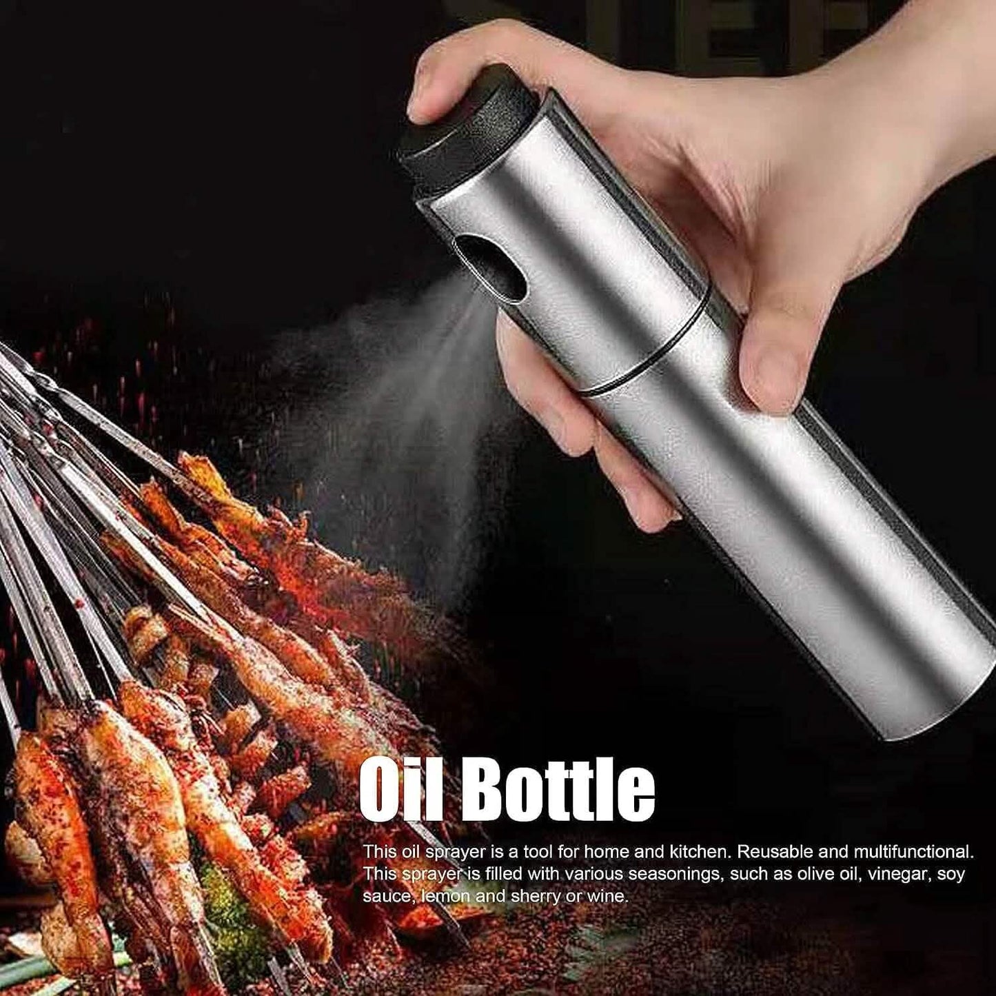 Edelstahl Sprühflasche Spender, Dressing Spray Grill Olivenöl