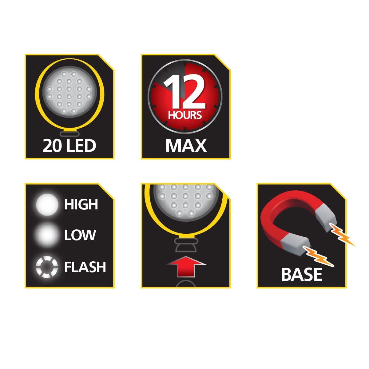 STANLEY SquidBrite Alkaline LED Arbeitsleuchte
