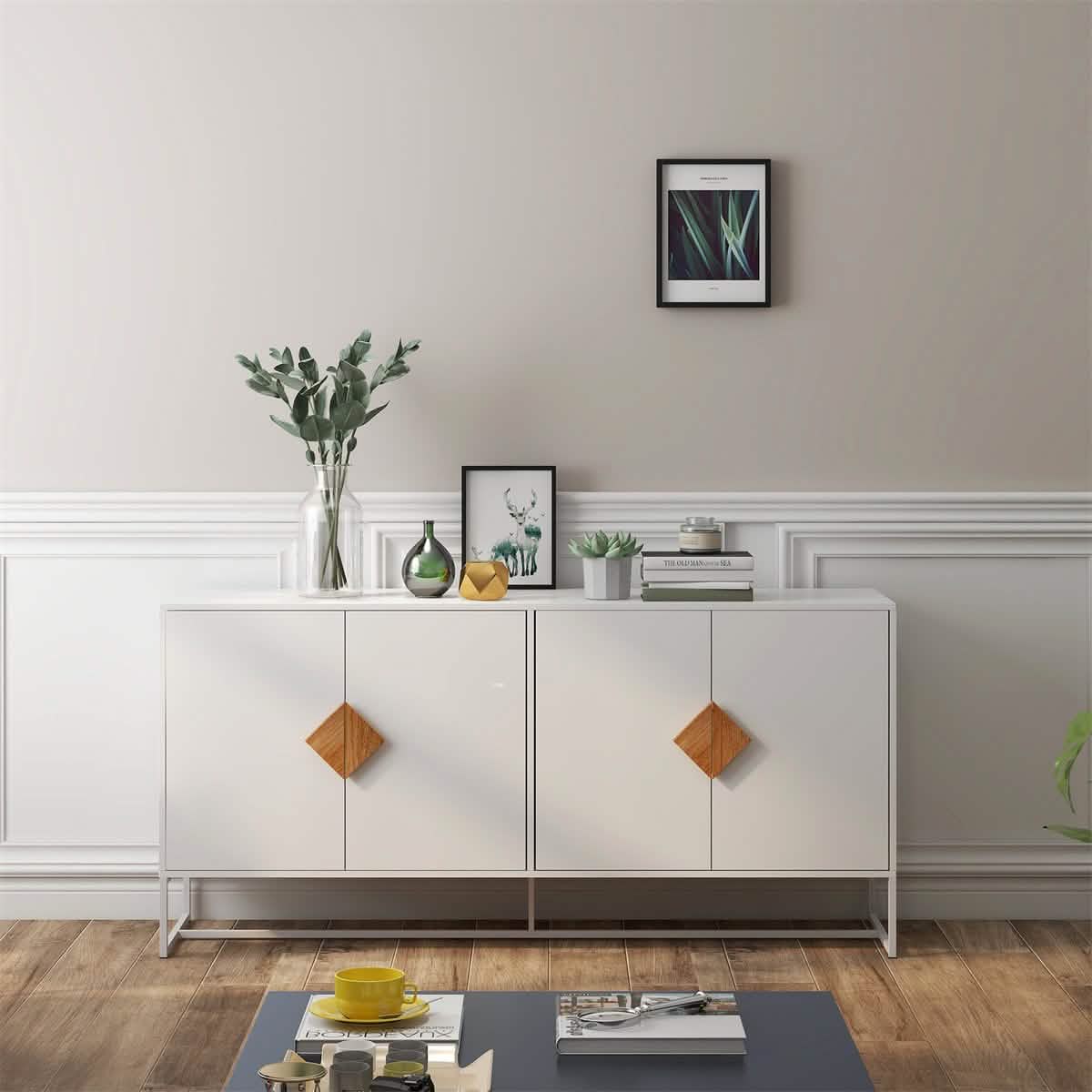 Aufbewahrungs-Sideboard weiß