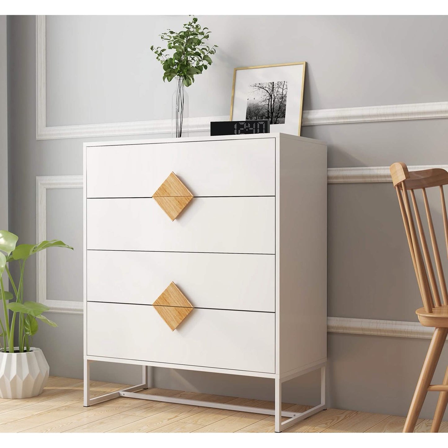 Aufbewahrungs-Sideboard weiß