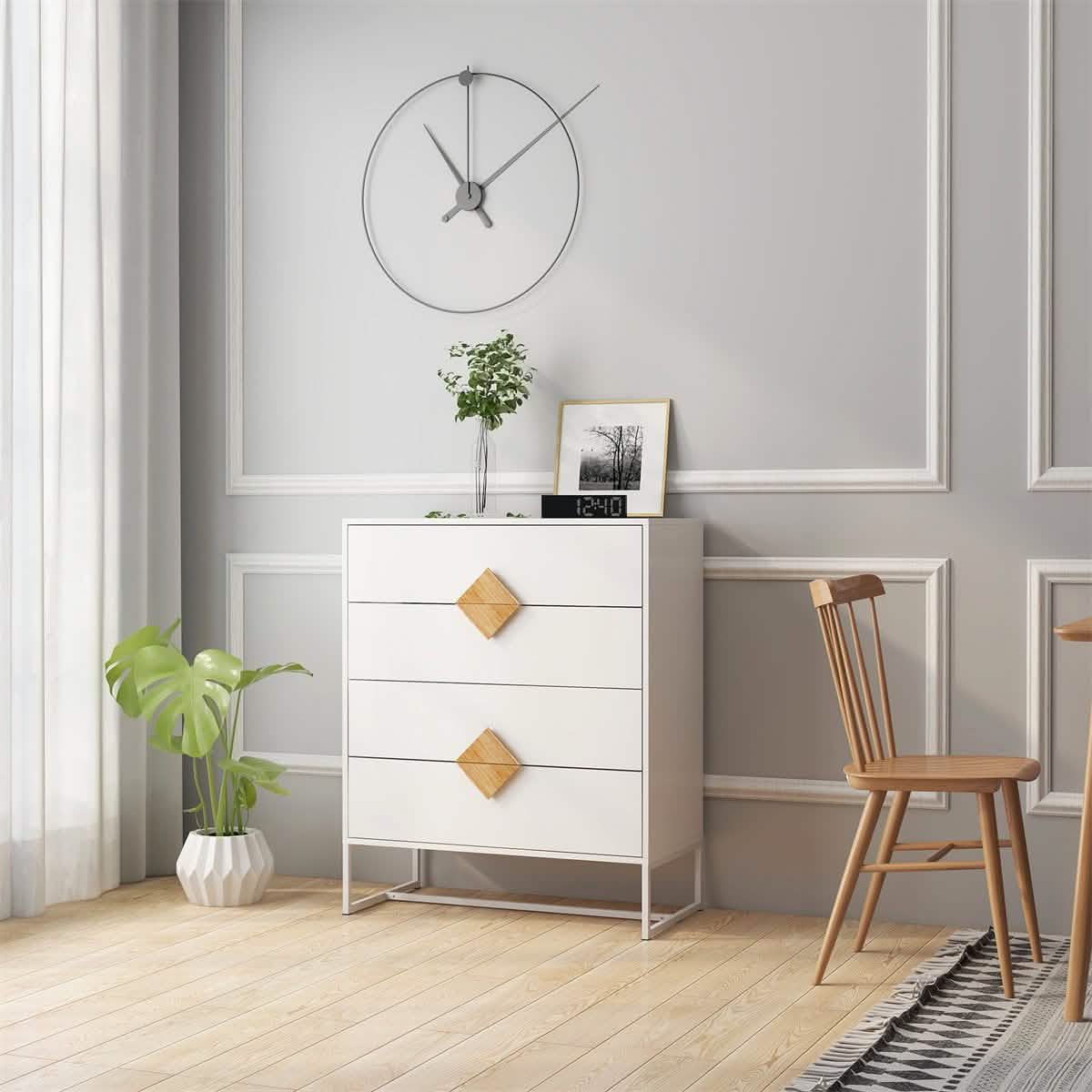 Aufbewahrungs-Sideboard weiß