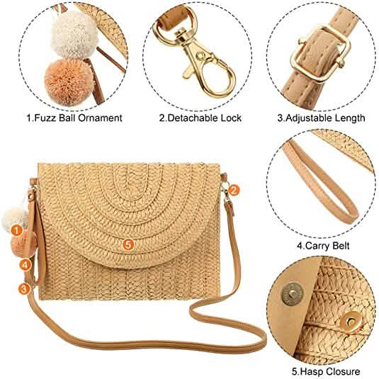 Stroh-Handtasche