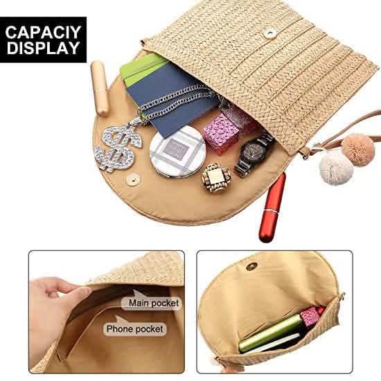 Stroh-Handtasche