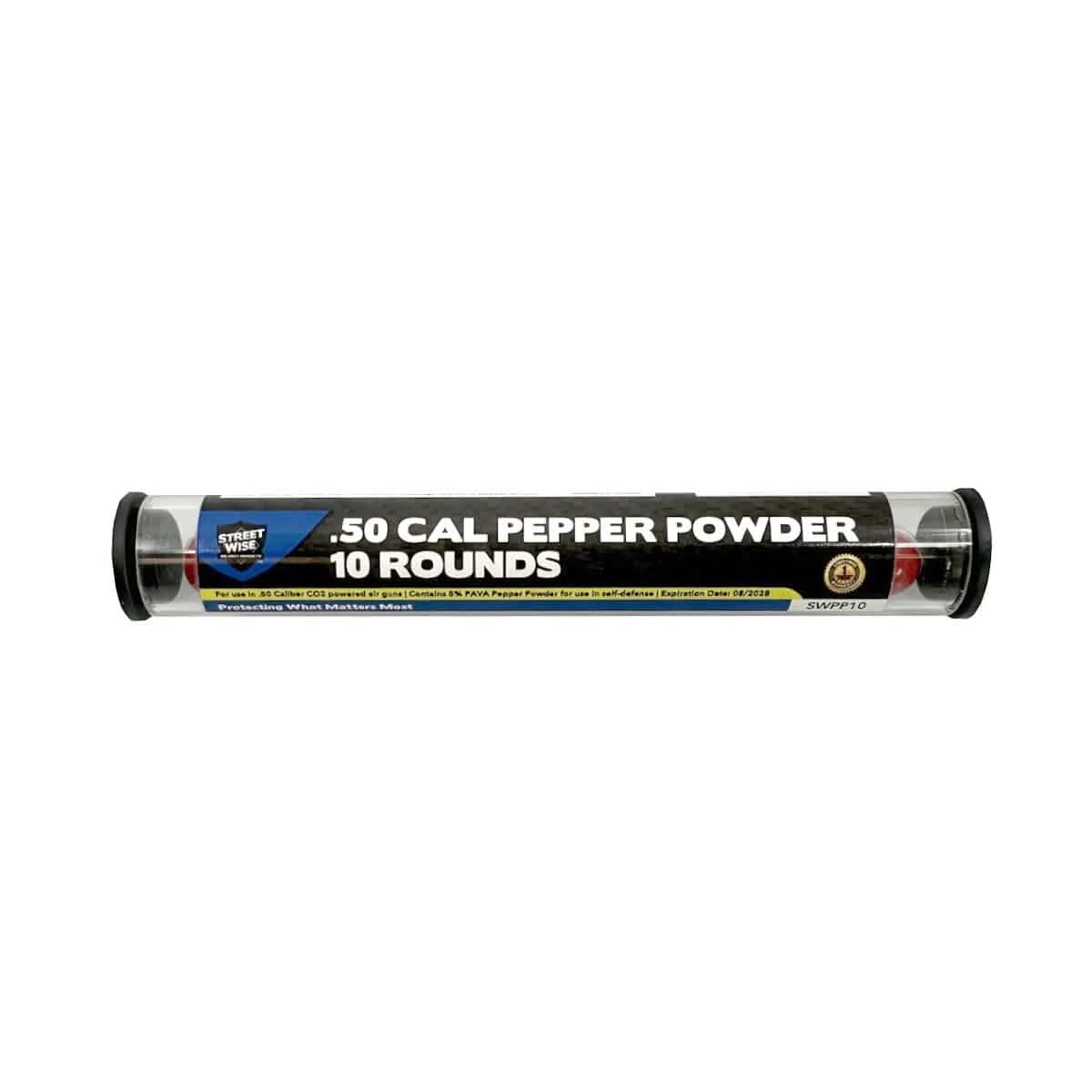 Streetwise The Heat Pepper Launcher .50 Kaliber 5% PAVA Pfefferball 10 Schuss