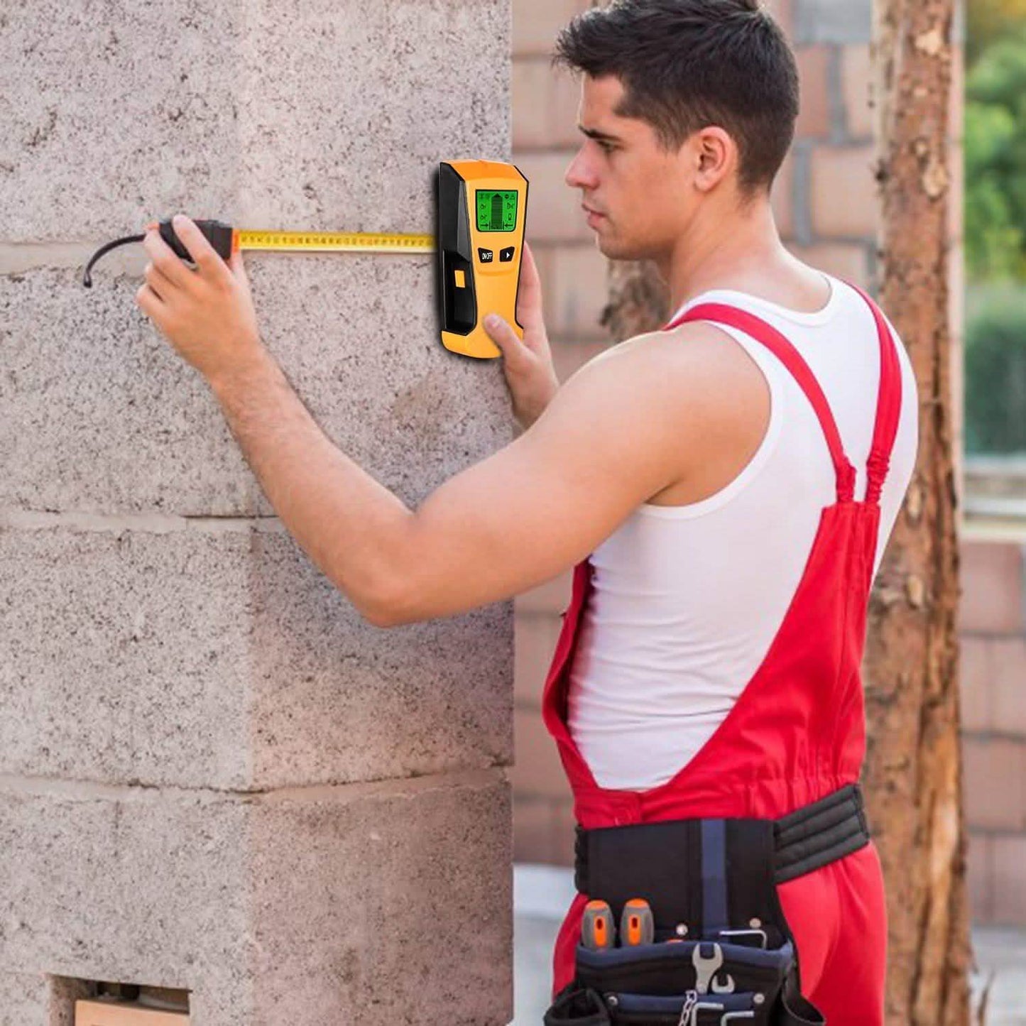 Bolzenortungsgerät Wandscanner AC-Leitungsdetektor mit LCD-Display