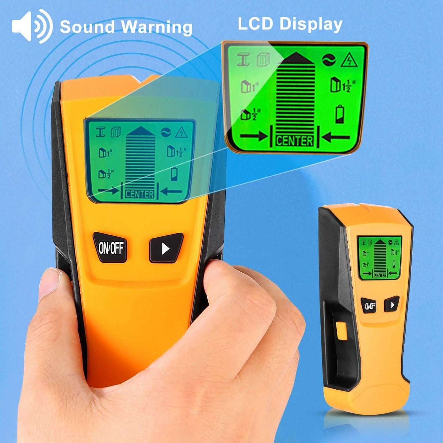 Bolzenortungsgerät Wandscanner AC-Leitungsdetektor mit LCD-Display