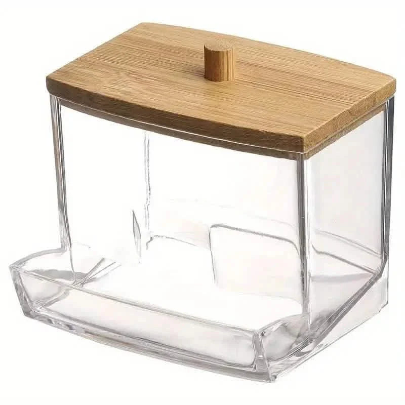 Stilvoller 7oz Badezimmer-Organizer – Freistehender Wattestäbchen- und Padhalter