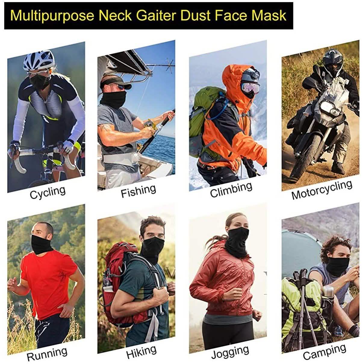 Sonnenschutz kühl leicht Nackenwärmer Maske Gesichtstuch