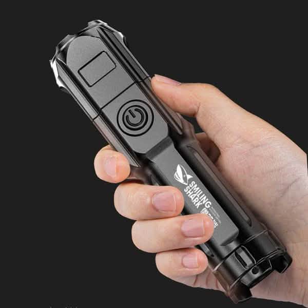 Superhelle ABS Starklicht fokussierende LED-Taschenlampe