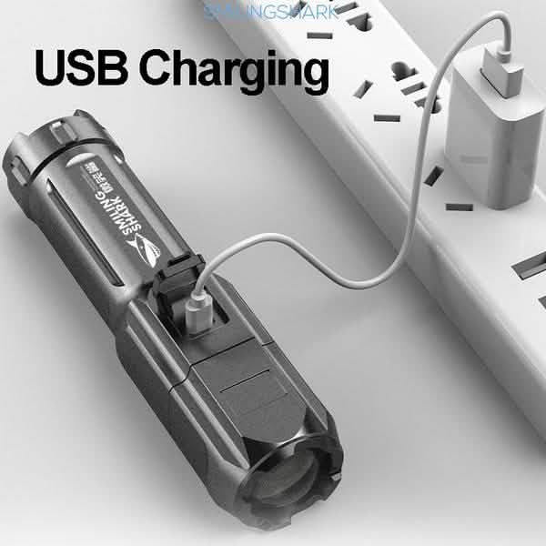 Superhelle ABS Starklicht fokussierende LED-Taschenlampe