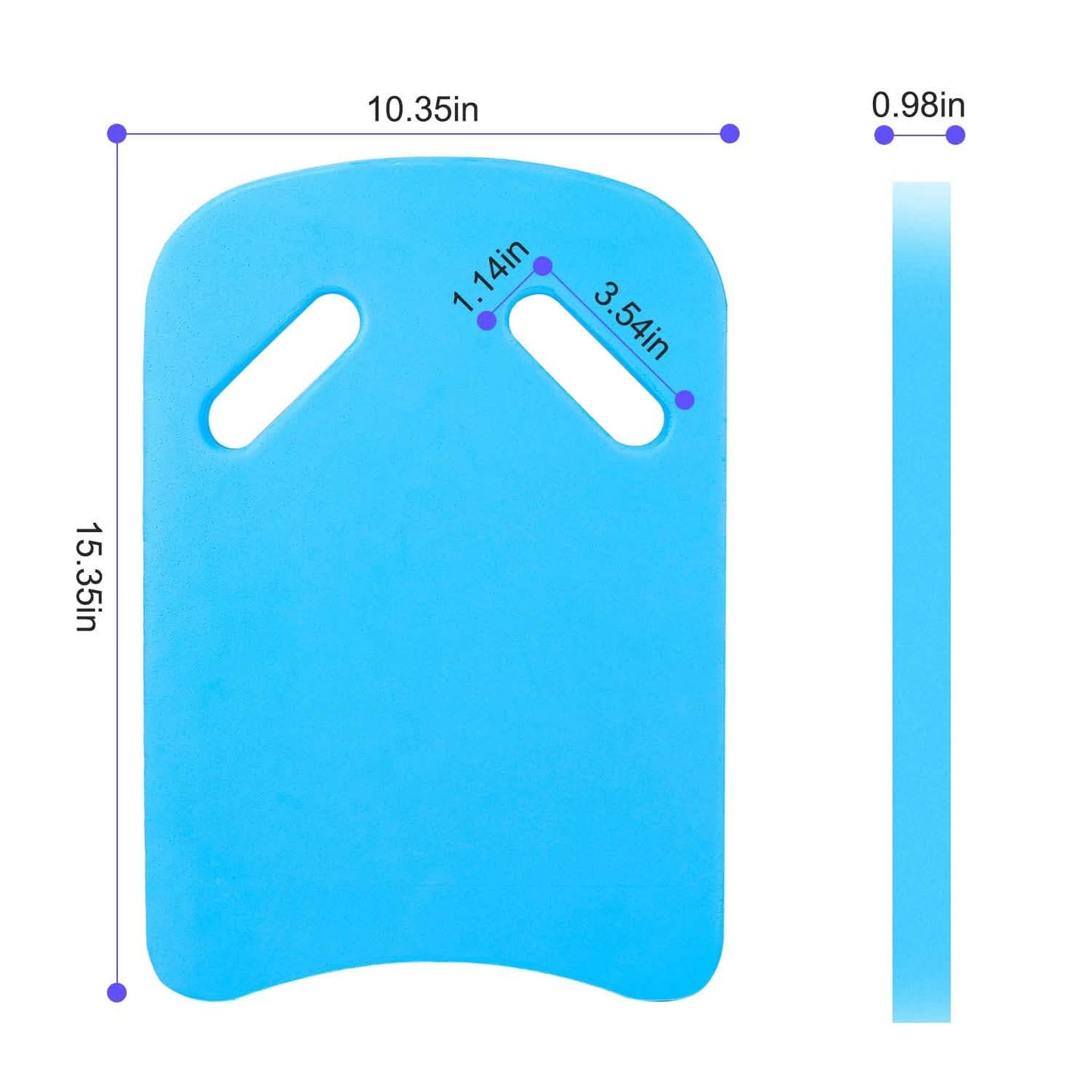 Schwimm-Kickboard U-Design Wassertrainingsbrett mit integriertem Grifflöchern