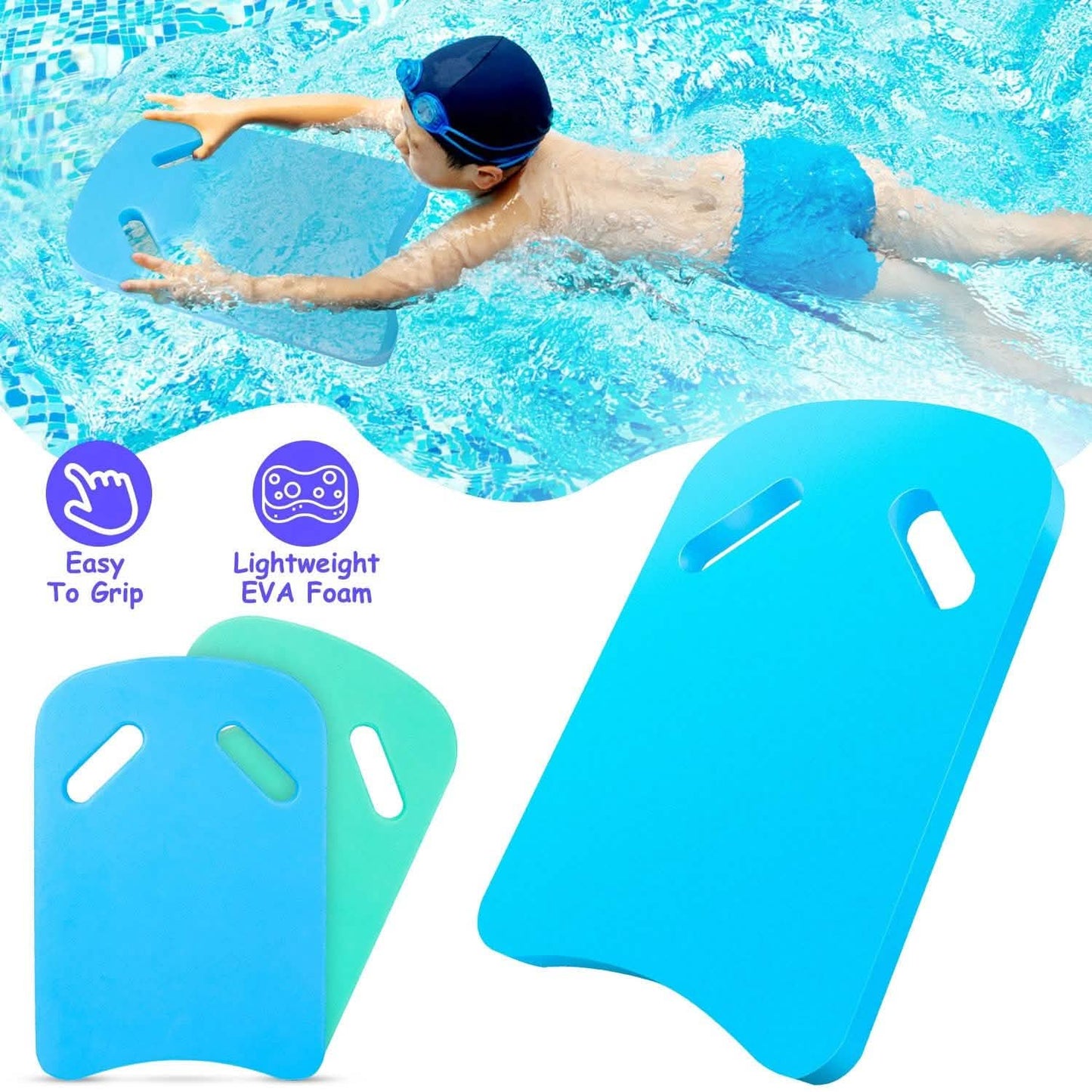 Schwimm-Kickboard U-Design Wassertrainingsbrett mit integriertem Grifflöchern