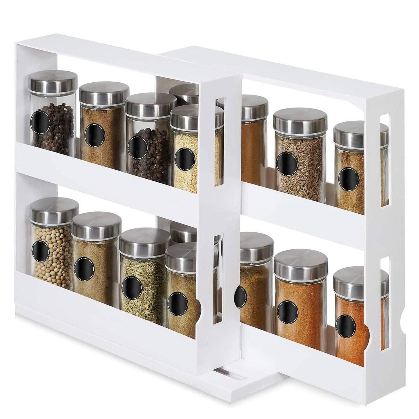 Drehbarer Schrank-Organizer Drehbares Küchenregal Gewürz-Organizer