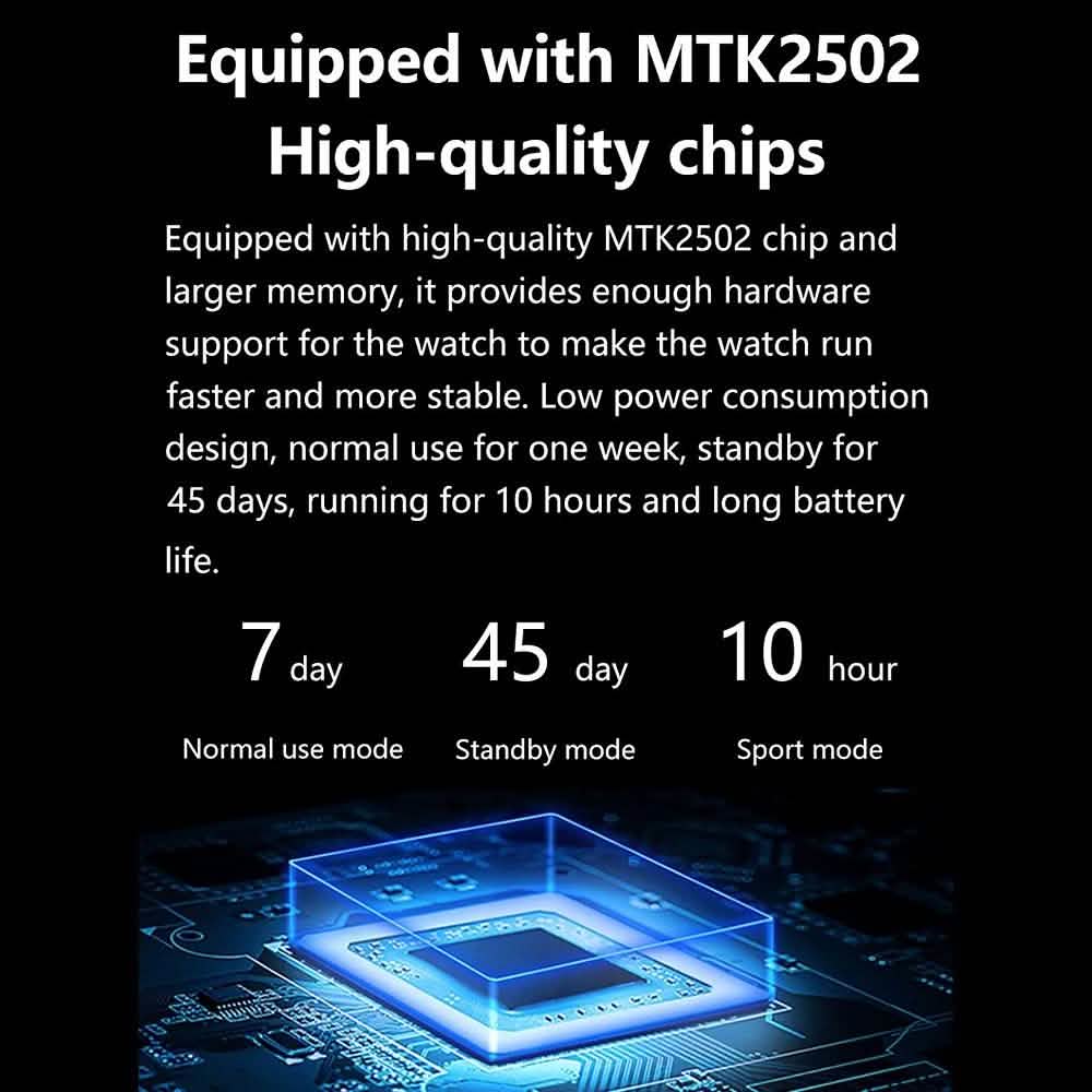 T55+ 1,75-Zoll-IPS-Touchscreen-Smart-Armband-Sportuhr