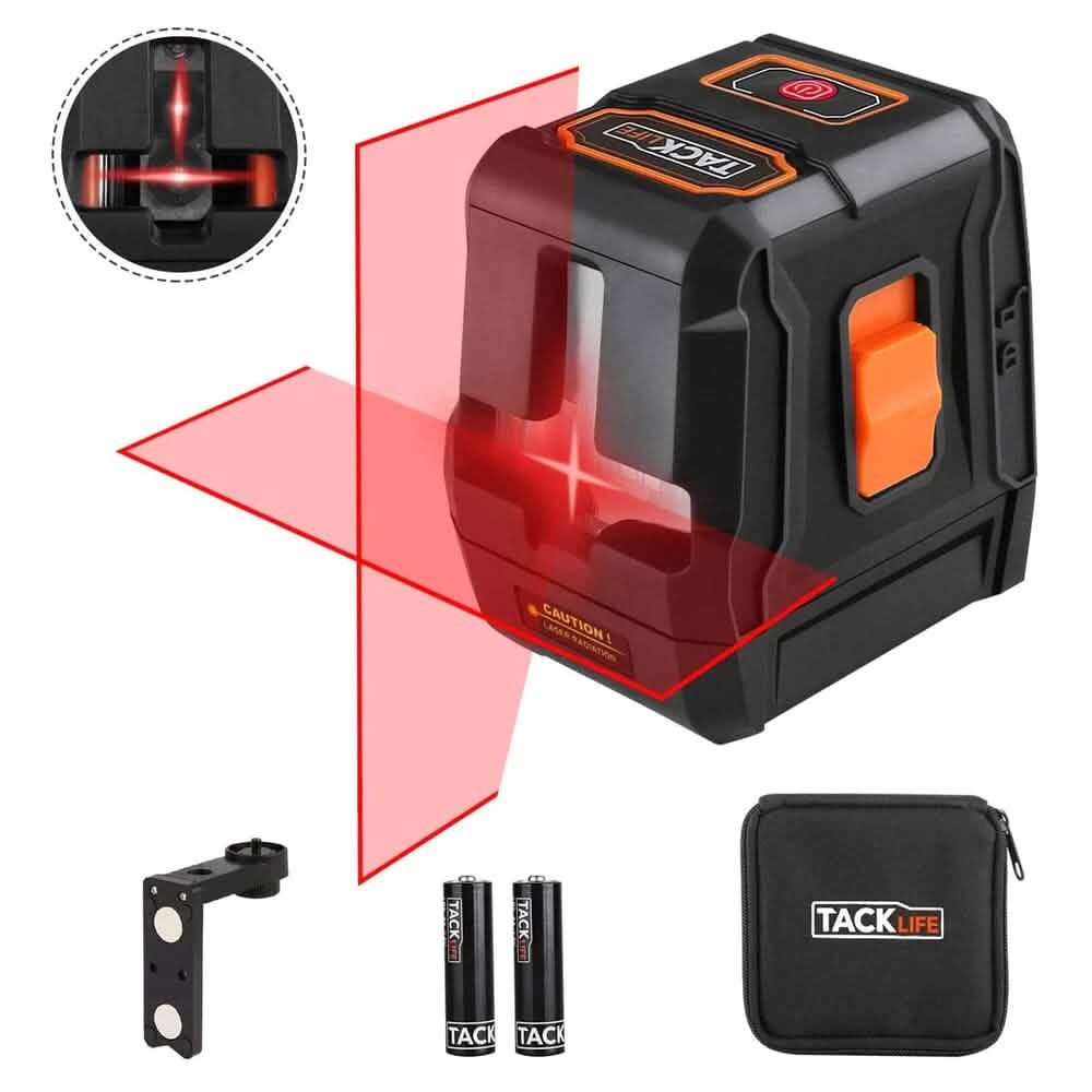 TACKLIFE 20 m Kreuzlinienlaser, horizontale und vertikale Ausrichtung
