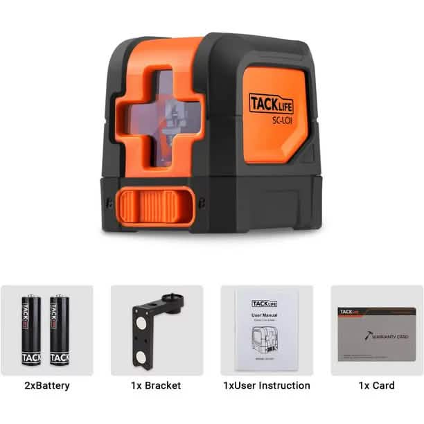 Tacklife Standfuß-Laser-Nivelliergerät
