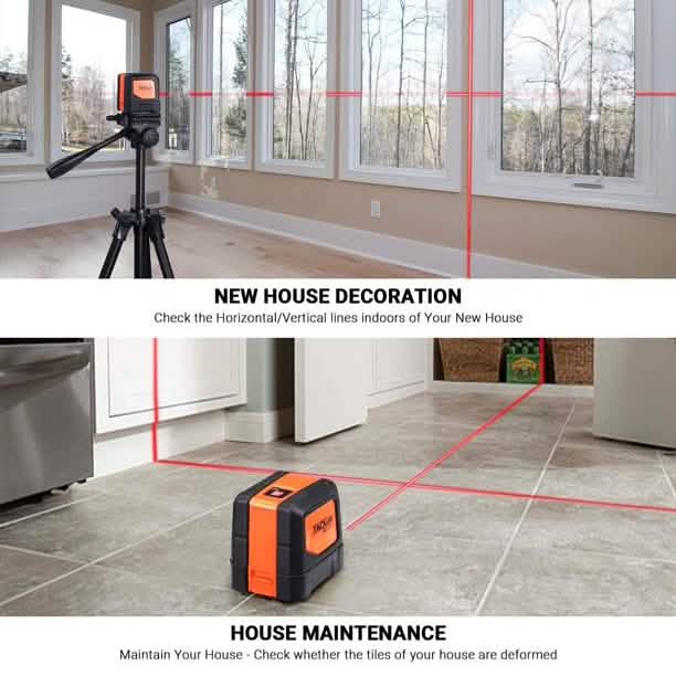 Tacklife Standfuß-Laser-Nivelliergerät