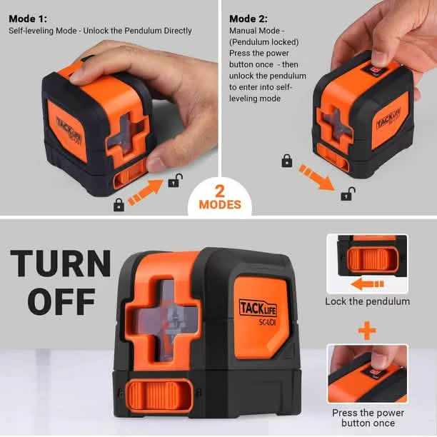 Tacklife Standfuß-Laser-Nivelliergerät