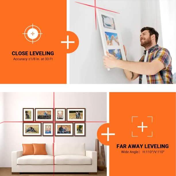 Tacklife Standfuß-Laser-Nivelliergerät