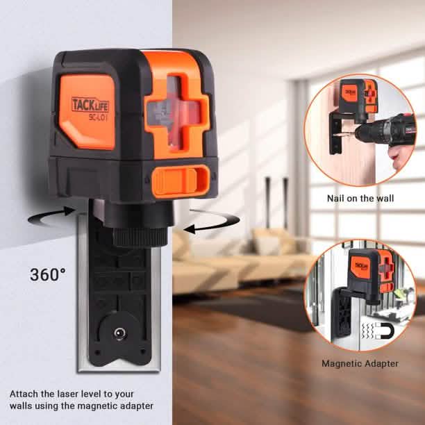 Tacklife Standfuß-Laser-Nivelliergerät