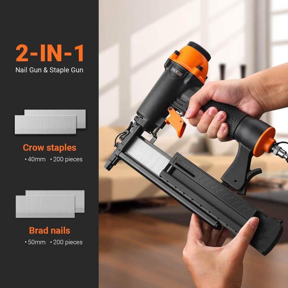 TACKLIFE TK5040-Brad Nailer, Druckluft, 18GA 2-in-1 Nagler