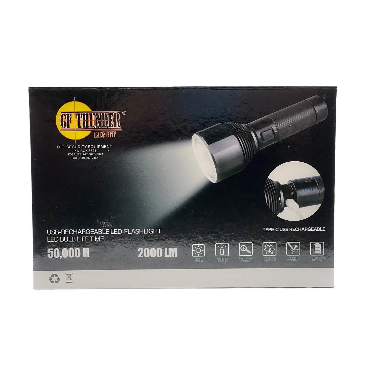 Taktische 2000 Lumen LED-Taschenlampe