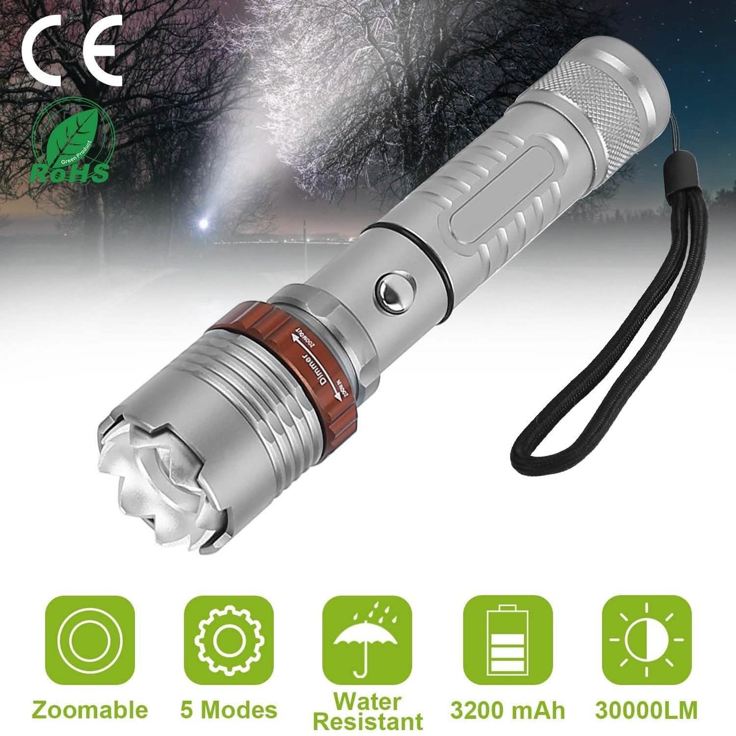 Taktische Militär-LED-Taschenlampe